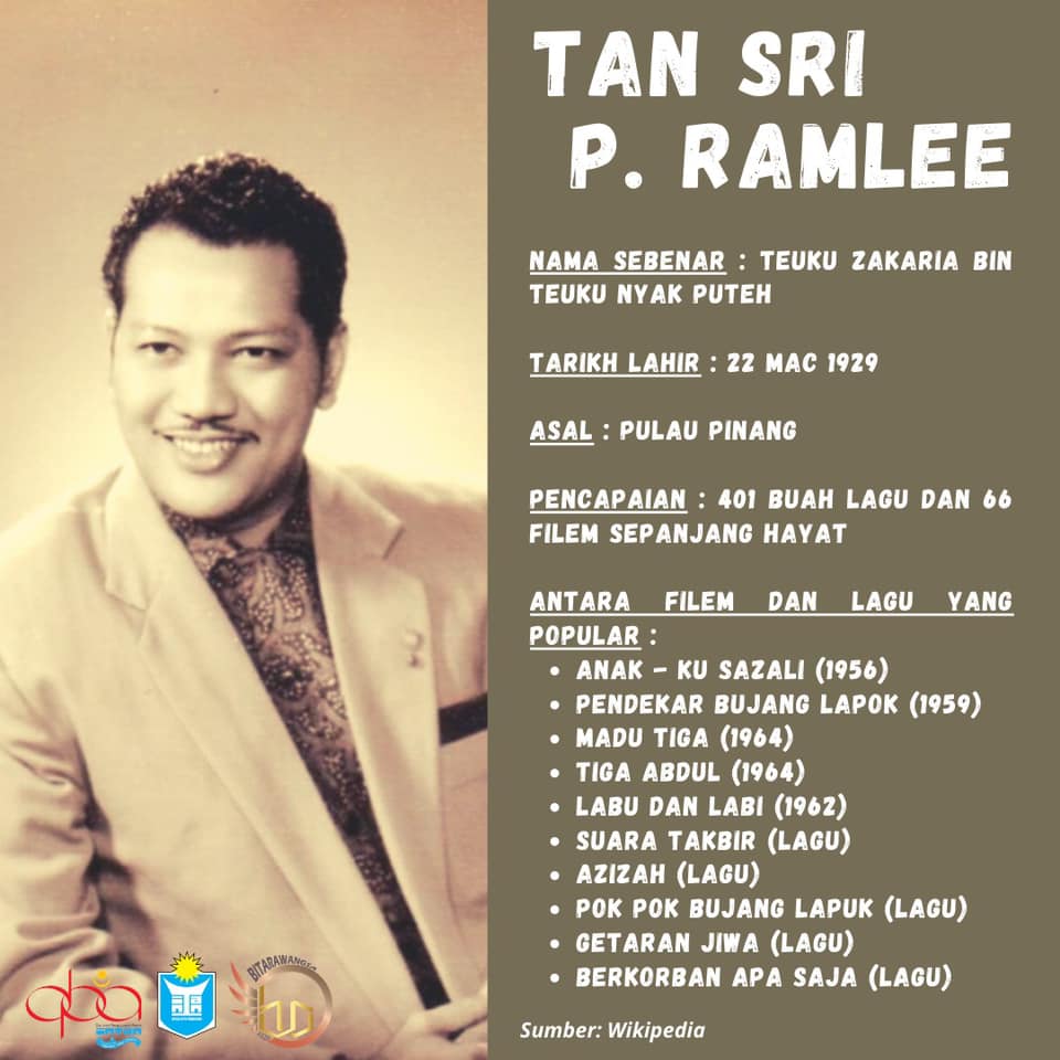 [Bulan Apresiasi Seniman dan Seniwati Malaysia] TAN SRI P. RAMLEE
